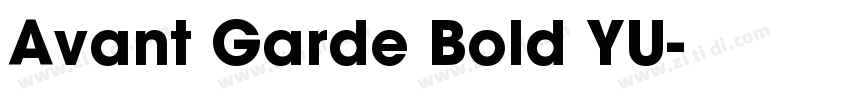 Avant Garde Bold YU字体转换